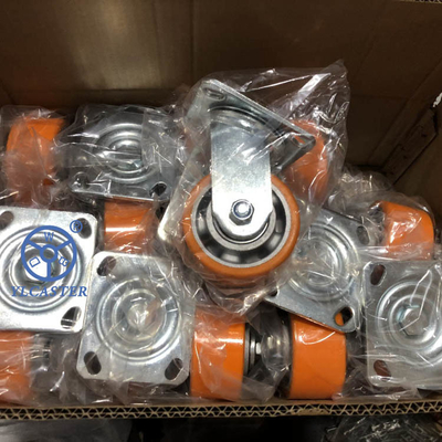 4 Inch Heavy Duty Aluminium Polyurethane Castors Swivel Ball Bearing