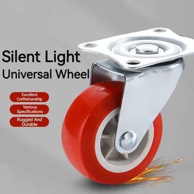 Zinc Plated Plate Mount Swivel Casters For Heavy Duty