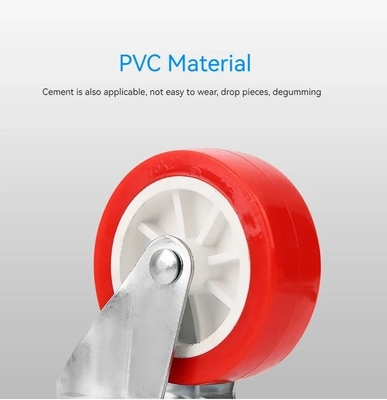Zinc Plated Plate Mount Swivel Casters For Heavy Duty