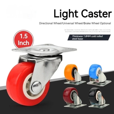Zinc Plated Plate Mount Swivel Casters For Heavy Duty
