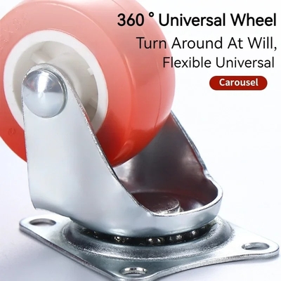 Zinc Plated Plate Mount Swivel Casters For Heavy Duty