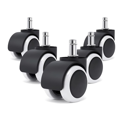 Recommended Office Chair Caster Wheels Set Of 5 Furniture White Nylon Caster