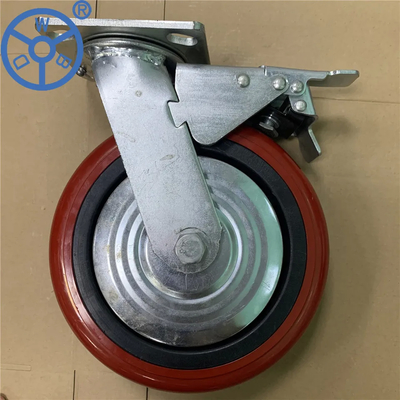 Heavy Duty 2.5 Inches Bolt Hole Spacing Trolley Wheels 90-125mm For Carts