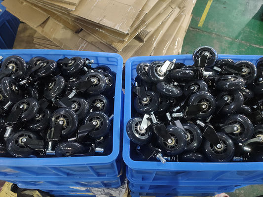 Smooth Tread Plastic Wheel Core Light Duty Casters for Plate Mounting Applications