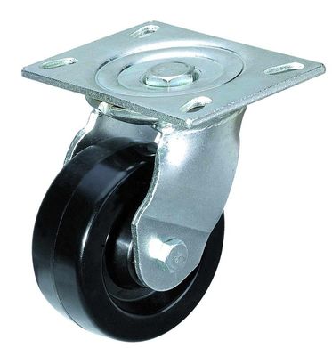2-4 Inch Diameter Light Duty Casters with Smooth Wheel Tread and TPR Material