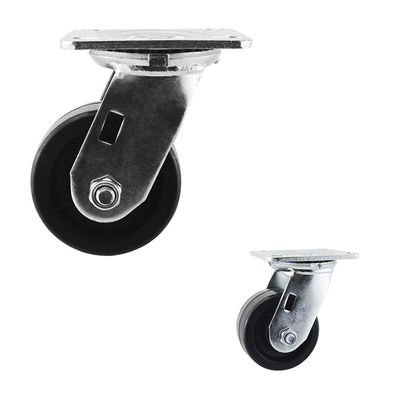 Hard 100mm Diameter High Temperature Caster Wheels With Roller Bearing