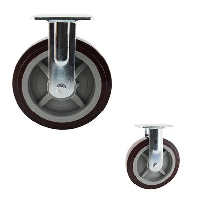 8 Inch FLat Tread PU Wheel 660LBS Dolly  Heavy Duty Casters