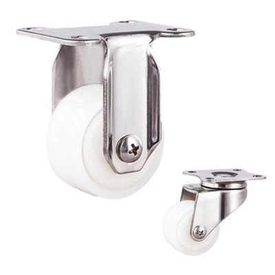 50mm Anti Rustic 50KG Capacity Nylon Swivel Casters With Plain Bearing