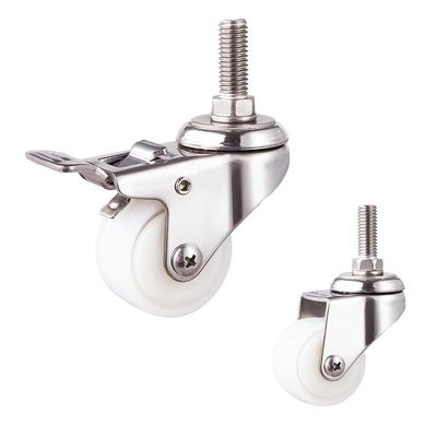 50mm Anti Rustic 50KG Capacity Nylon Swivel Casters With Plain Bearing