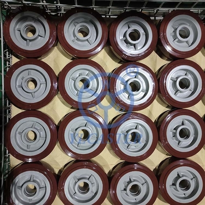 8 Inch FLat Tread PU Wheel 660LBS Dolly  Heavy Duty Casters