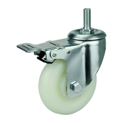 Zinc Painted Bracket Surface Treament Heavy Duty Casters with Ball Bearing and Iron Wheel Center