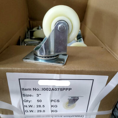 Vòng xoay cao su xanh có vật liệu thép hoàn hảo cho kho và thiết bị cần bánh xe xoay bền