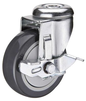Unit Weight 4kg 5kg caster rubber 2 inch 4 inch 5 inch wheels castors with brake black blue green sturdy and performance