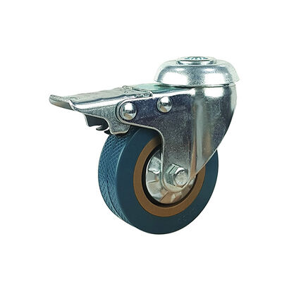 100 đến 300 KG Capacity Load Capacity Heavy Duty Rubber Caster Wheel 8 Inch Đen Xanh Xanh Lý tưởng cho kho và ứng dụng