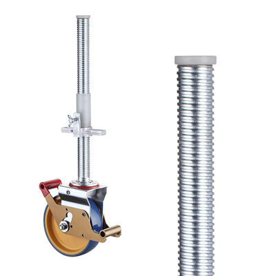 Bánh xe giàn giáo có thể điều chỉnh PU 125mm, Giàn giáo bánh xe công suất 600kg