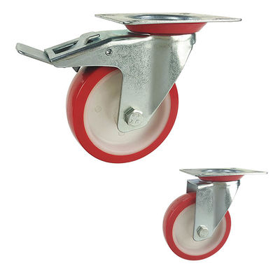 Công suất 198lbs màu đỏ 5 Bánh polyurethane có thân ren