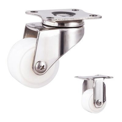 50mm Anti Rustic 50KG Capacity Nylon Swivel Casters With Plain Bearing